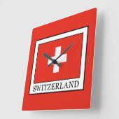 スイス スクエア壁時計 (傾斜)
