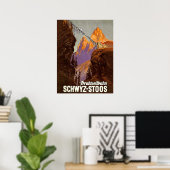 スイス、ストゥス、鉄道、橋の上の列車 ポスター (ホームオフィス)