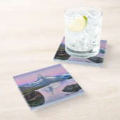 スイス·ゼルマットのマッターホーン山 ガラスコースター (アングル)