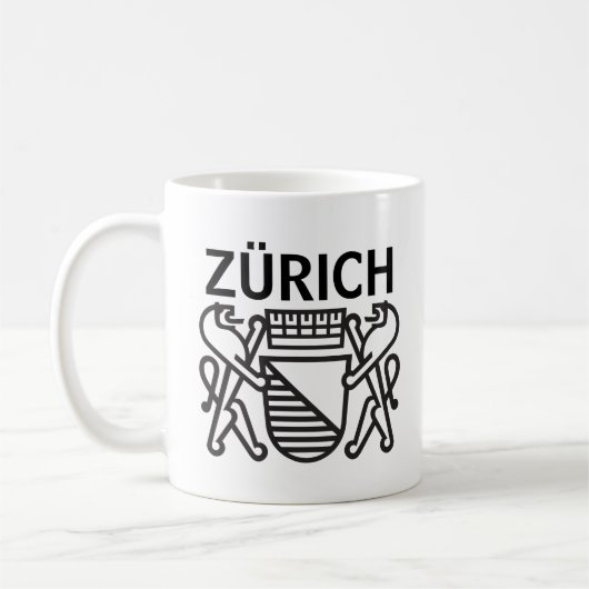 スイス，チューリッヒ市 コーヒーマグカップ (左)
