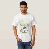 スイス チューリッヒ湖 地図 Tシャツ (正面フル)