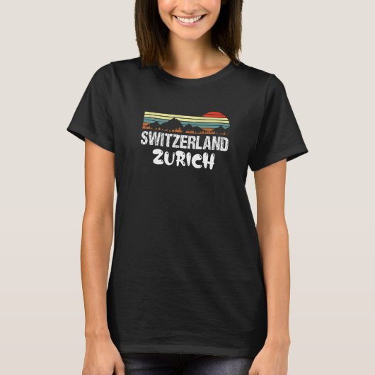 スイス チューリッヒ 5 Tシャツ (正面)