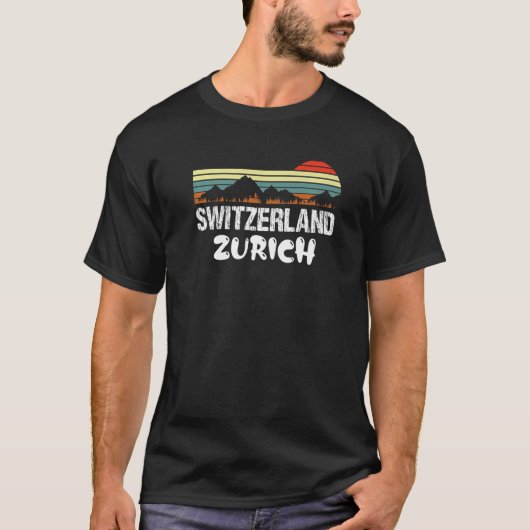スイス チューリッヒ 5 Tシャツ (正面)