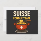 スイス チーズフォンデュ チーム 招待状 (裏面)
