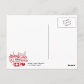 スイス、チーズ、チョコレートが大好き ポストカード (裏面)