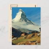 スイス、ツェルマット、マターホルン ポストカード (正面/裏面)