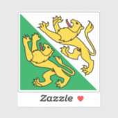 スイス、トゥルガウ州旗 シール (シート)