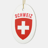 スイス(ドイツ語スイス) セラミックオーナメント (左)