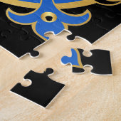 スイス/ノルウェー/オランダ風車デルフトブルー ジグソーパズル (側面)