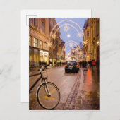 スイス,バーゼルの休日の灯り シーズンポストカード (正面/裏面)