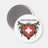 スイス[パーソナライズ] マグネット (正面/裏面)
