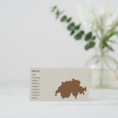 スイス-ビジネス 名刺 (スタンド正面)