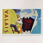 スイス-ビンテージトラベル ジグソーパズル (横)