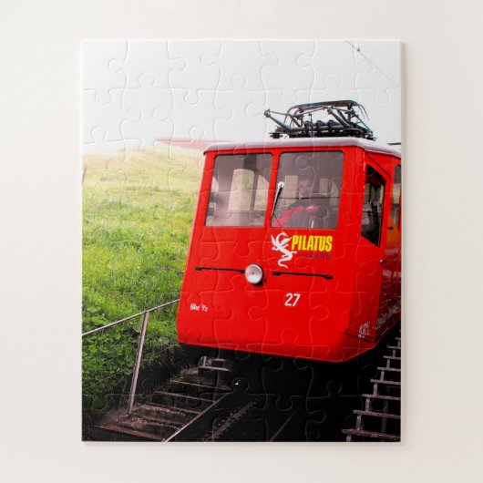 スイス ピラトゥス山 歯車式鉄道 ジグソーパズル (縦)