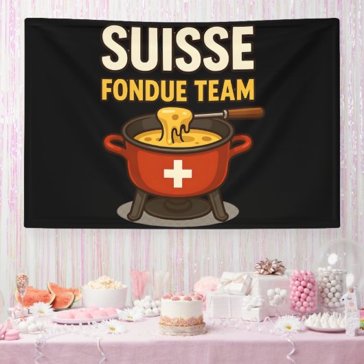 スイス フォンデュ チーム 横断幕 (パーティー)