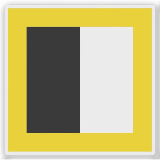 スイス，ブルグドルフ国旗 シール (正面)