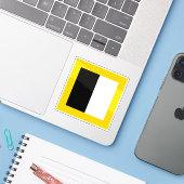 スイス，ブルグドルフ国旗 シール (ノートパソコンとiPhone)