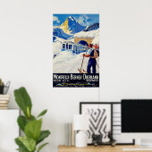 スイス、ベルナー・オーバーランド鉄道、モントルー ポスター (ホームオフィス)