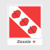 スイス・ベルネーゼジュラ州旗 シール (シート)