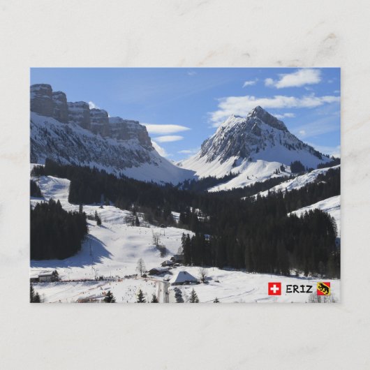 スイス、ベルネーゼ・オバーランド、エリズ ポストカード (正面)