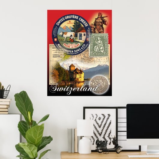 スイス ポスター (ホームオフィス)