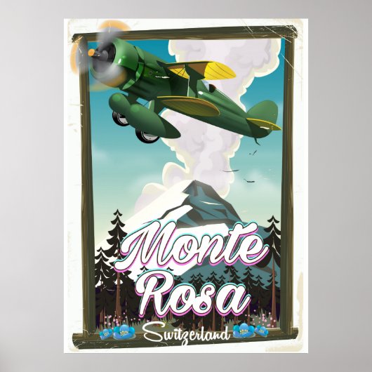 スイス モンテローザ 旅行ポスター ポスター (正面)