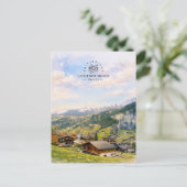 スイス ラウターブルンネン渓谷の記念品 ポストカード (スタンド正面)