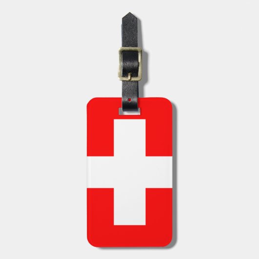 スイス ラゲッジタグ (正面縦)