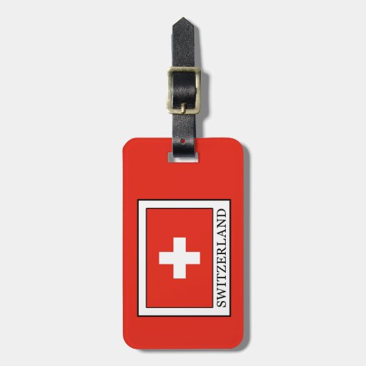 スイス ラゲッジタグ (正面縦)