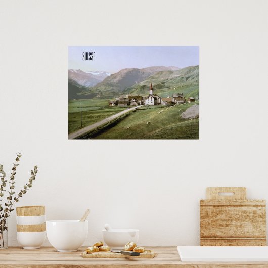 スイス，リアルプ ポスター (キッチン)