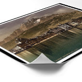 スイス、ルツェルン鉄道駅 ポスター (角)