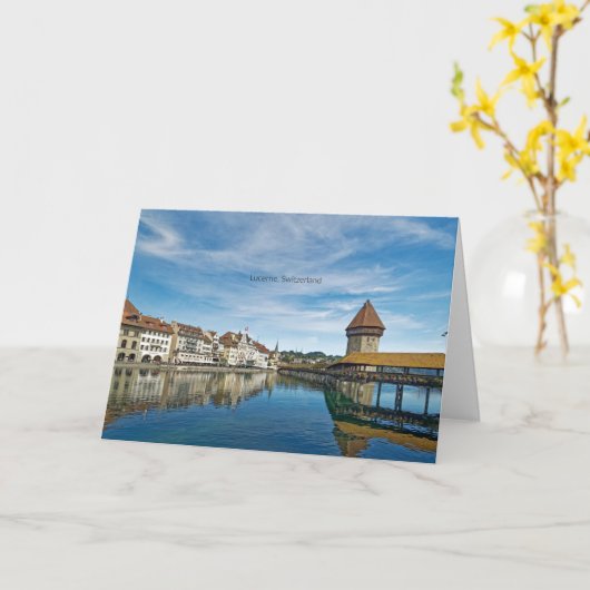 スイス，ルツェルン カード (黄色い花)