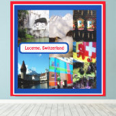 スイス，ルツェルン キャンバスプリント (インサイチュ (ウッドフロア))