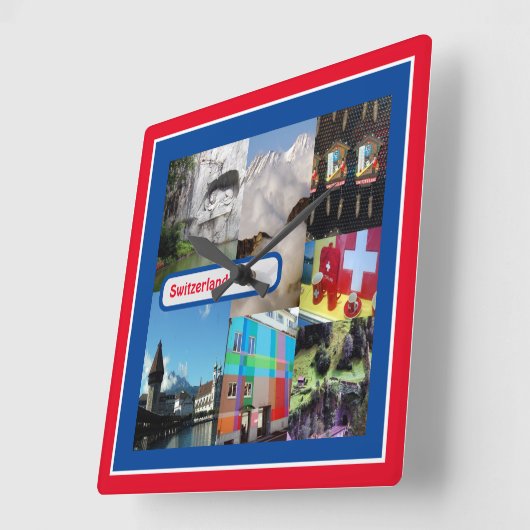 スイス,ルツェルン スクエア壁時計 (傾斜)