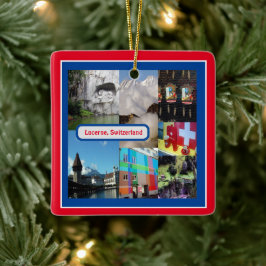 スイス，ルツェルン セラミックオーナメント