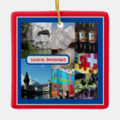 スイス，ルツェルン セラミックオーナメント (正面)