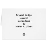 スイス・ルツェルン・チャペル・ブリッジ (裏面横)