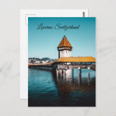 スイス，ルツェルン ポストカード (正面/裏面)