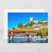 スイス，ルツェルン ポストカード (正面/裏面)