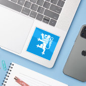 スイス・ロカルノ州旗 シール (ノートパソコンとiPhone)