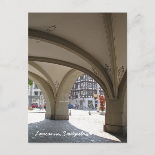 スイス，ローザンヌ ポストカード (正面)
