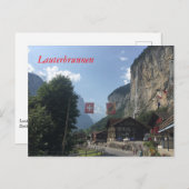 スイス，ローテルブルネンバレー ポストカード (正面/裏面)