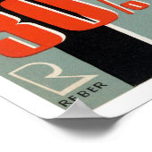 スイス・ヴィンテージ旅行ポスター復元 ポスター (角)