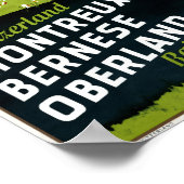 スイス・ヴィンテージ旅行ポスター復元 ポスター (角)