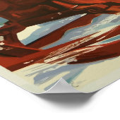 スイス – ヴィンテージ旅行ポスター ポスター (角)