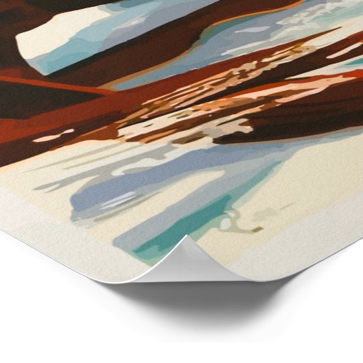 スイス・ヴィンテージ旅行ポスター ポスター (角)