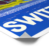 スイス・ヴィンテージ旅行ポスター ポスター (角)