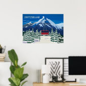 スイス・ヴィンテージ旅行ポスター ポスター (ホームオフィス)