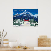 スイス・ヴィンテージ旅行ポスター ポスター (キッチン)