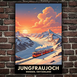 スイス ヴェンゲン 1960年代 ヴィンテージ 旅行ポスター ポスター